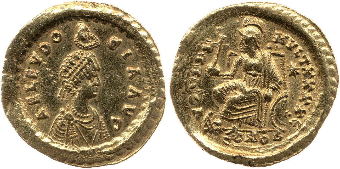 аверс RIC X Theodosius II (East) 262