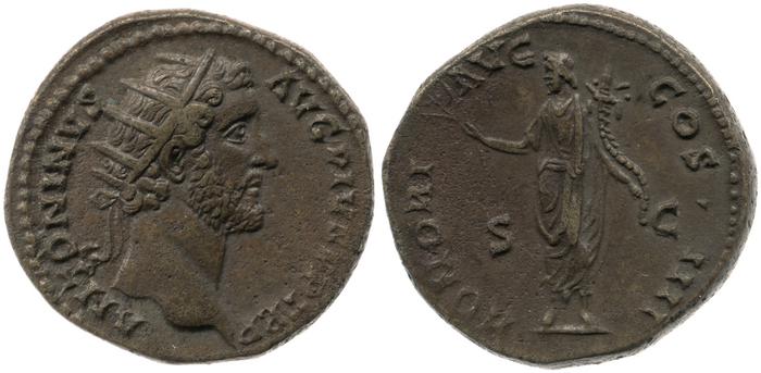 RIC III Antoninus Pius 802, реверс, bm