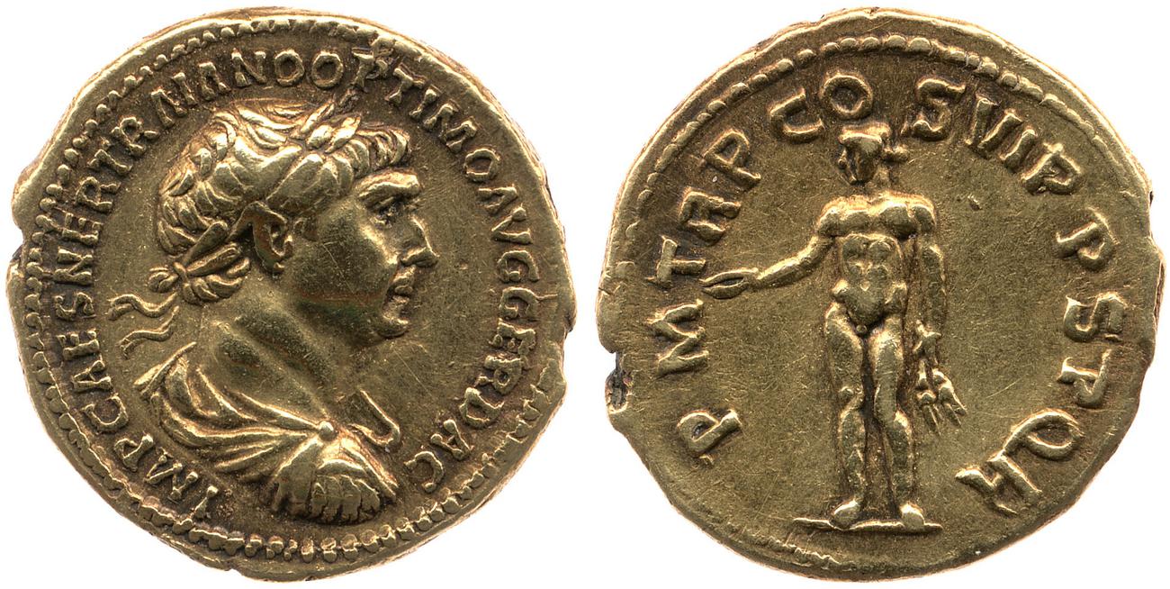 RIC II Trajan 347, аверс, bm