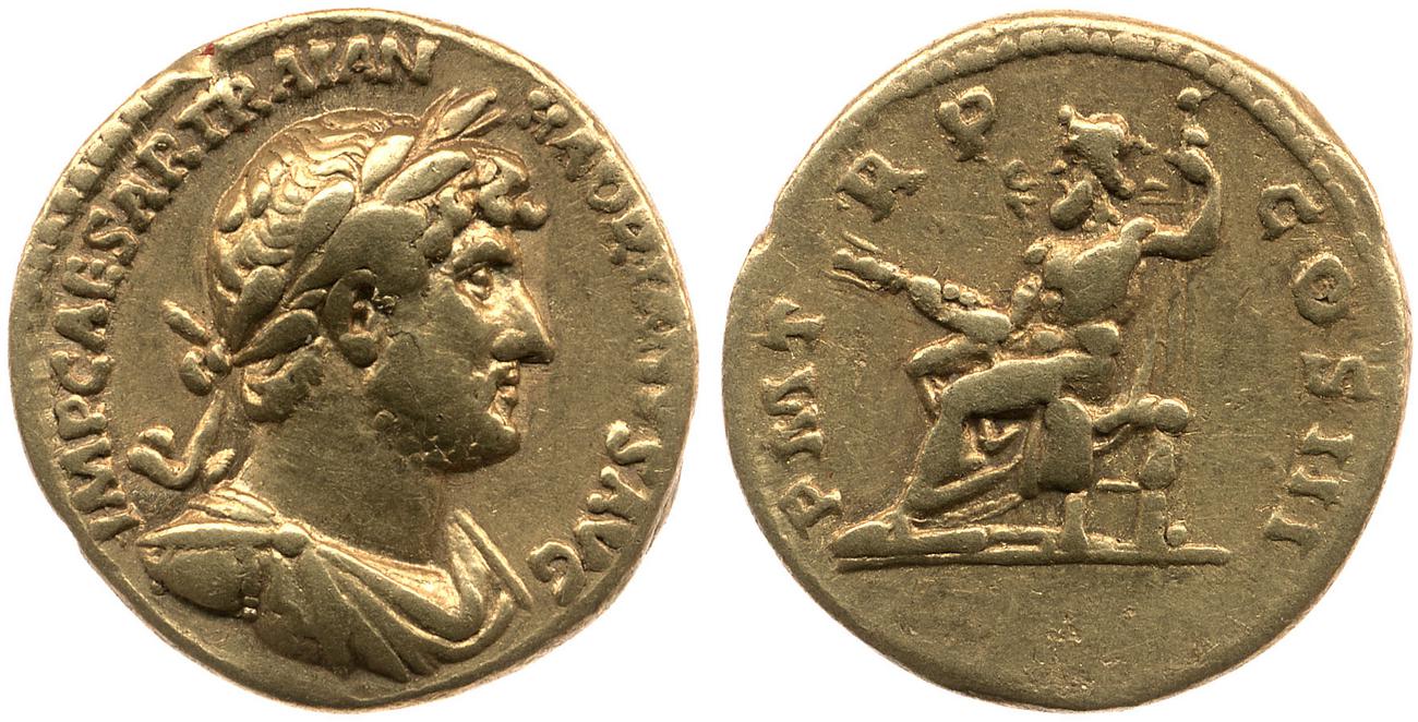 RIC II, Part 3 (second edition) Hadrian 513, аверс, bm