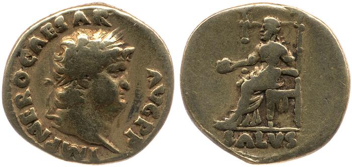 RIC I (second edition) Nero 71, реверс, bm