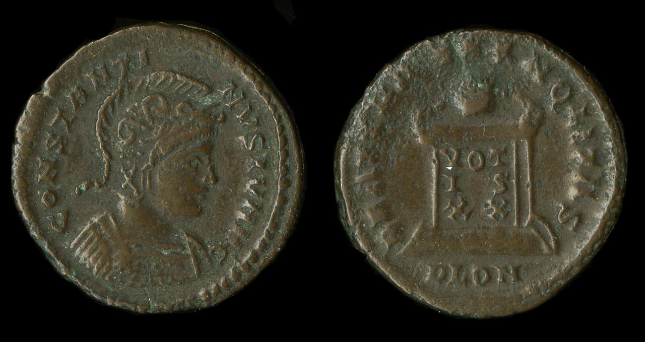 RIC VII Londinium 286, аверс, Британский музей
