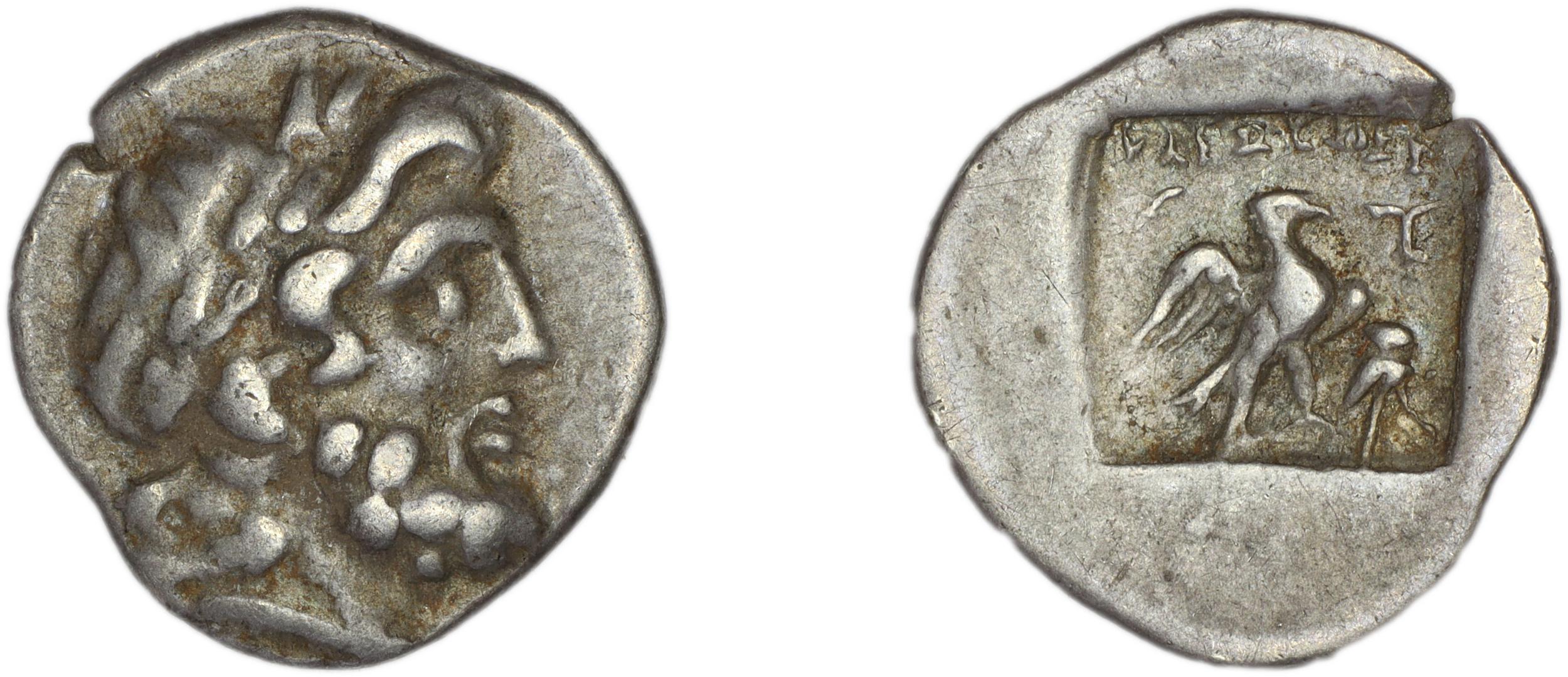 Stratoniceia Meadows 2002 Group 2 hemidrachm, аверс, bm