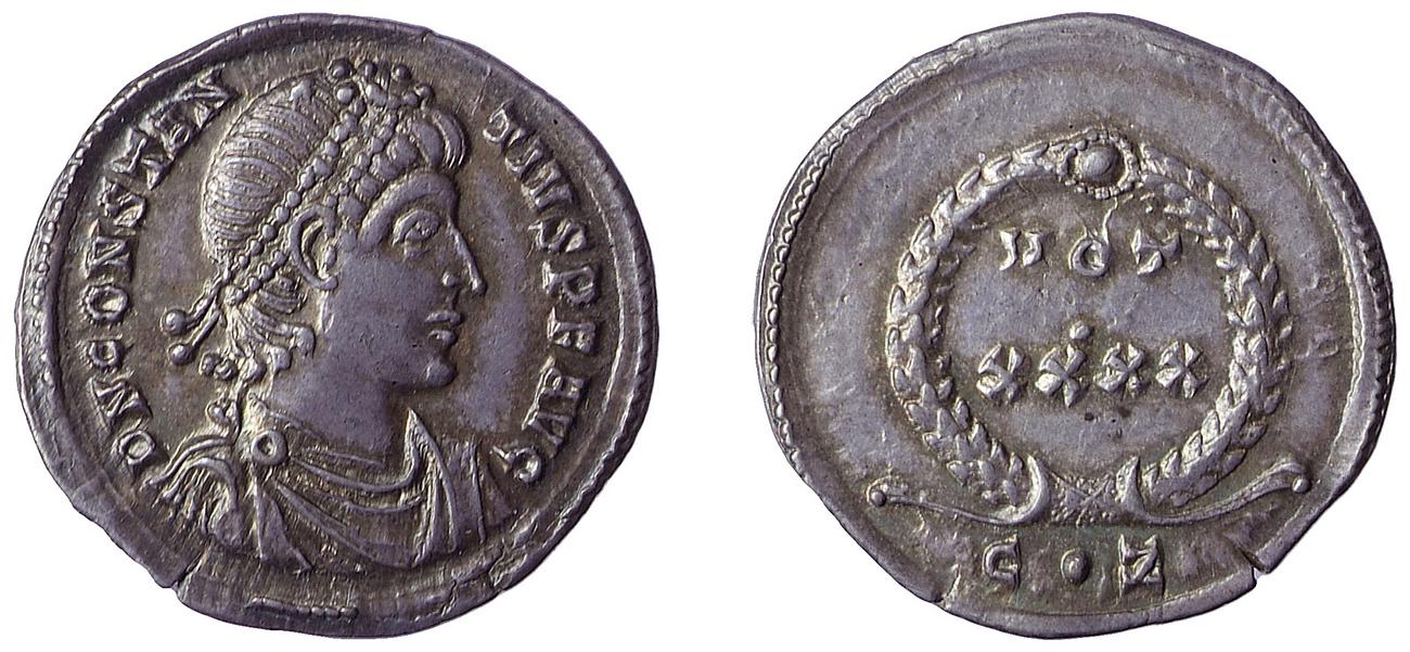 RIC VII Constantinople 134, аверс, bm