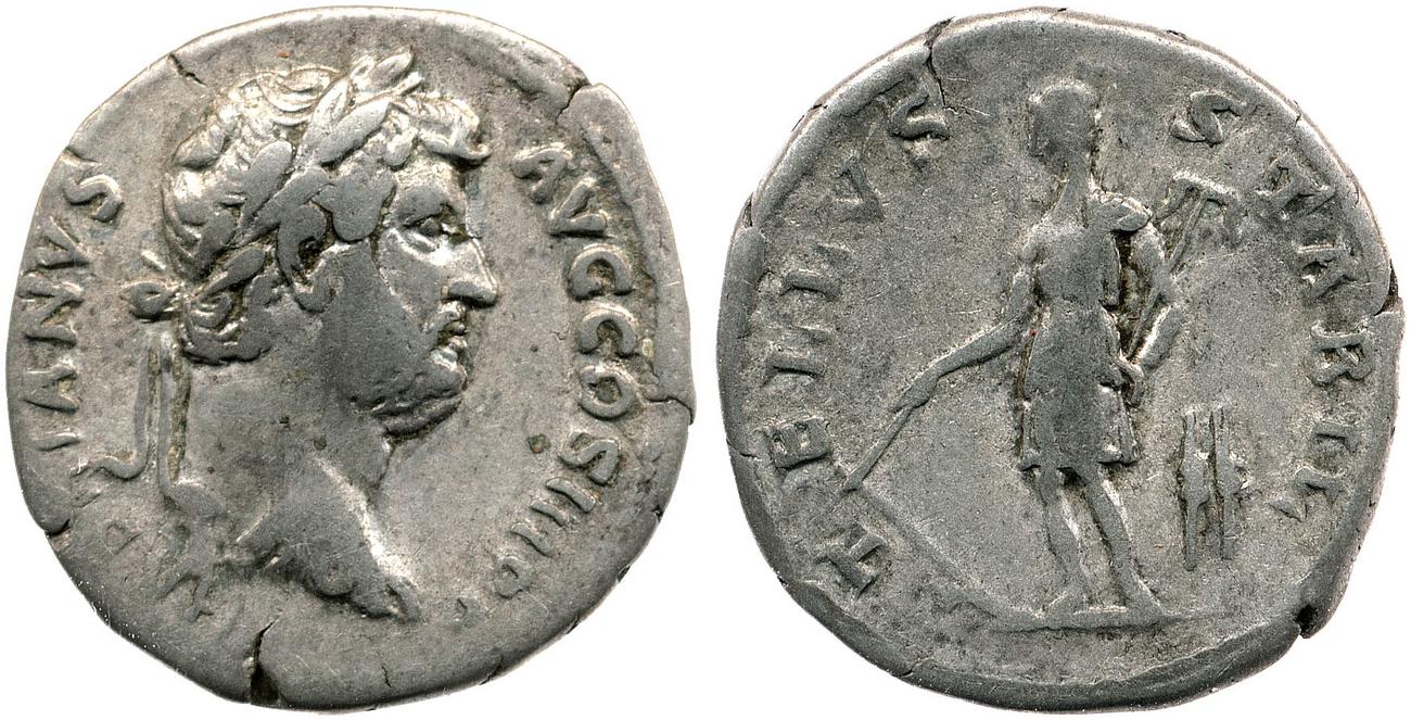 RIC II, Part 3 (second edition) Hadrian 2052, аверс, bm