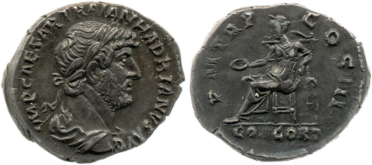 obverse RIC II, Part 3 (second edition) Hadrian 554