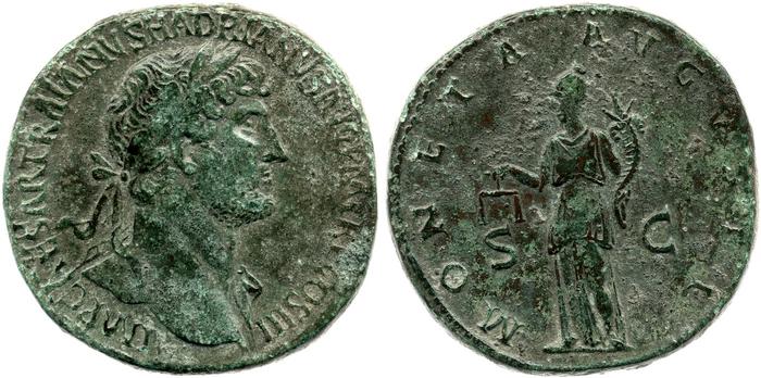 RIC II, Part 3 (second edition) Hadrian 432, реверс, bm