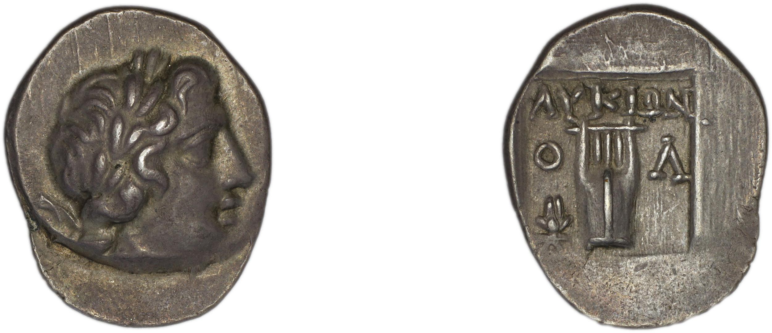 аверс Lycian League Olympus in Lycia Troxell 1982 2.41