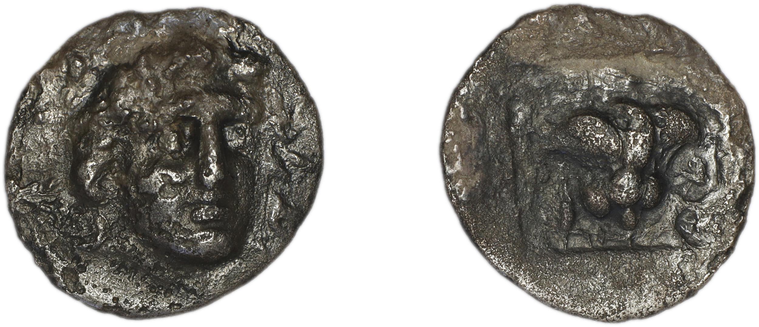 Rhodes Jenkins 1989 Group D hemidrachms, аверс, bm