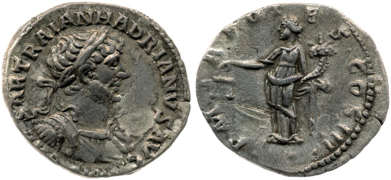 аверс RIC II, Part 3 (second edition) Hadrian 2964