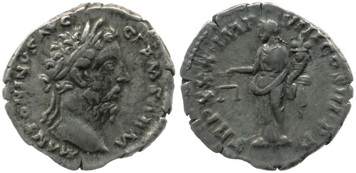 RIC III Marcus Aurelius 359, реверс, bm
