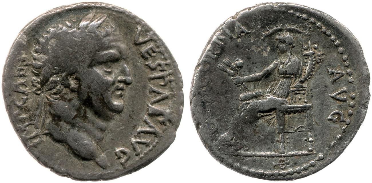 RIC II, Part 1 (second edition) Vespasian 1400, аверс, Британский музей