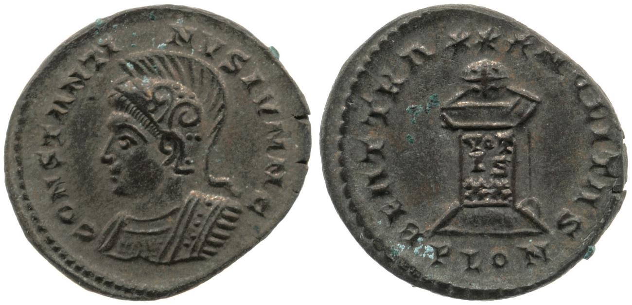 RIC VII Londinium 287, аверс, Британский музей
