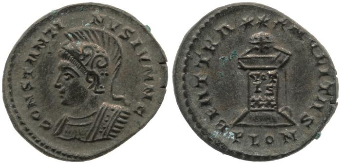 RIC VII Londinium 287, реверс, Британский музей