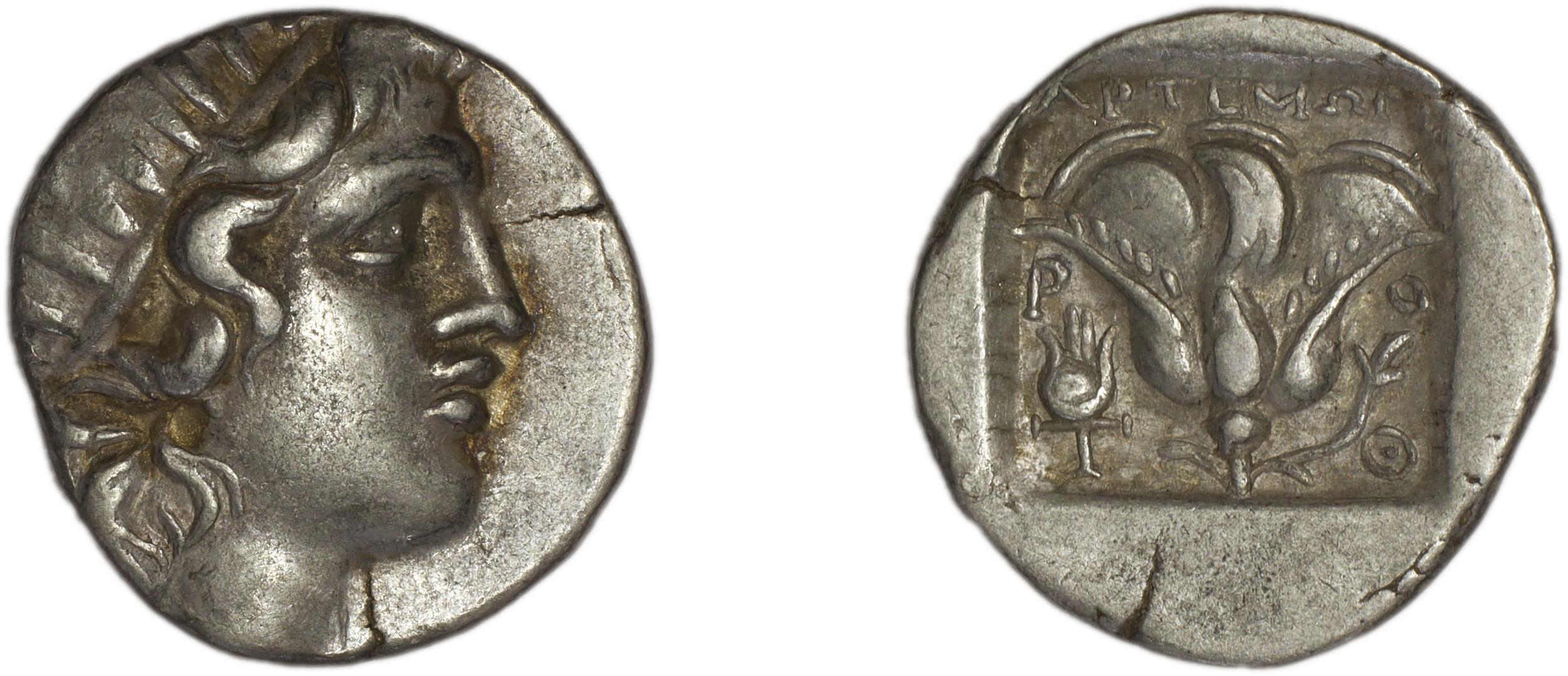 Rhodes Jenkins 1989 Group B drachms, аверс, bm