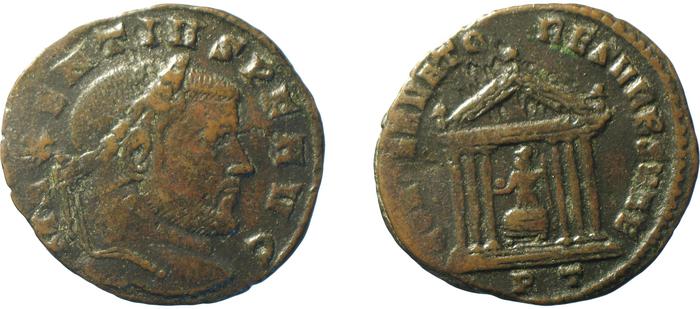 реверс RIC VI Ticinum 85