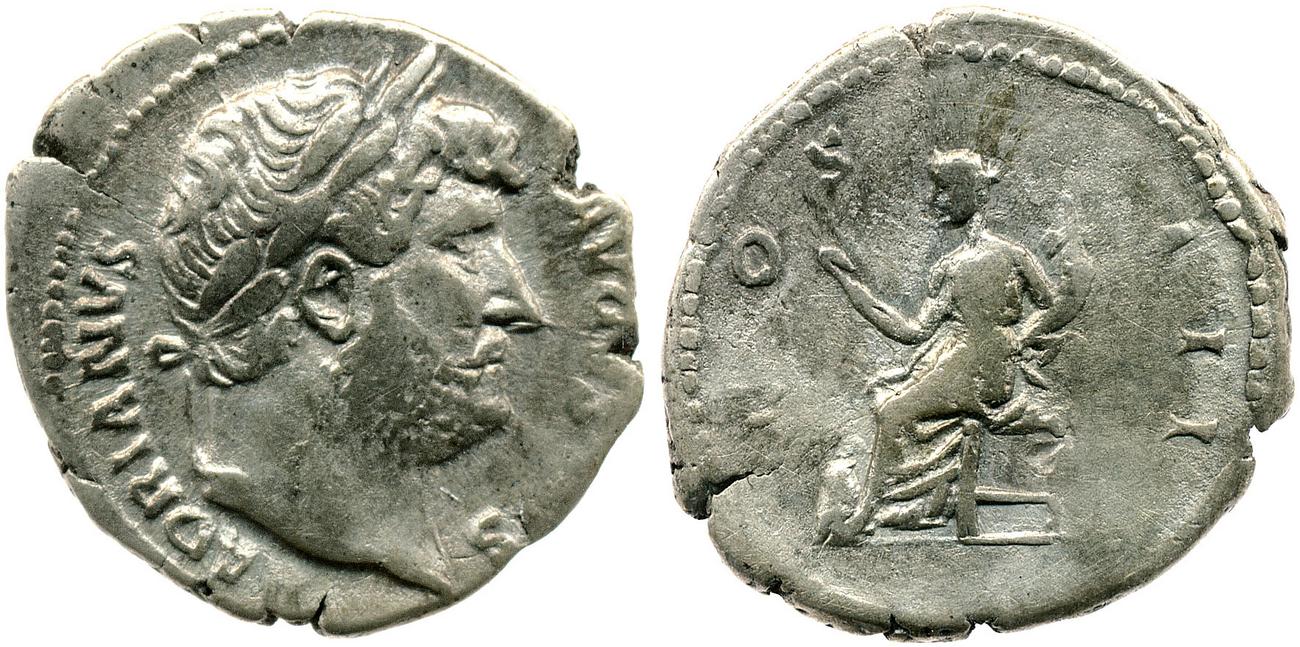 RIC II, Part 3 (second edition) Hadrian 854, аверс, bm