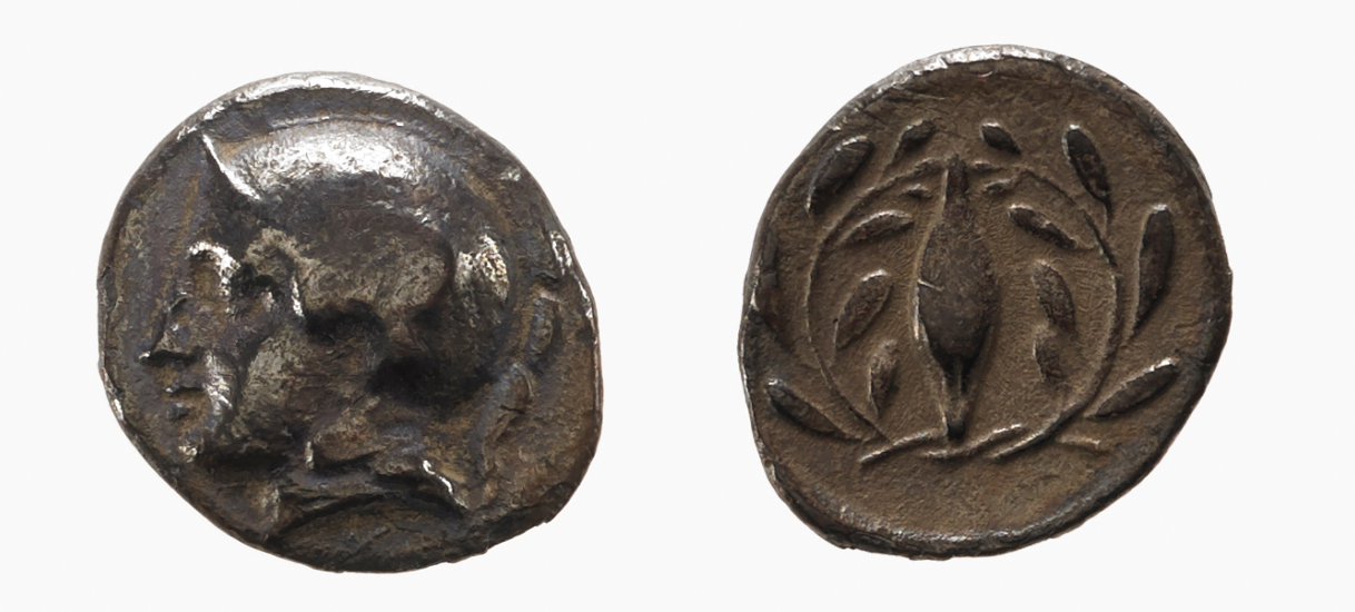 Elaea SNG von Aulock 1602-1603, аверс, bm