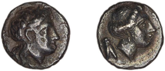 Mytilene Babelon 1910 2237-8, реверс, Британский музей
