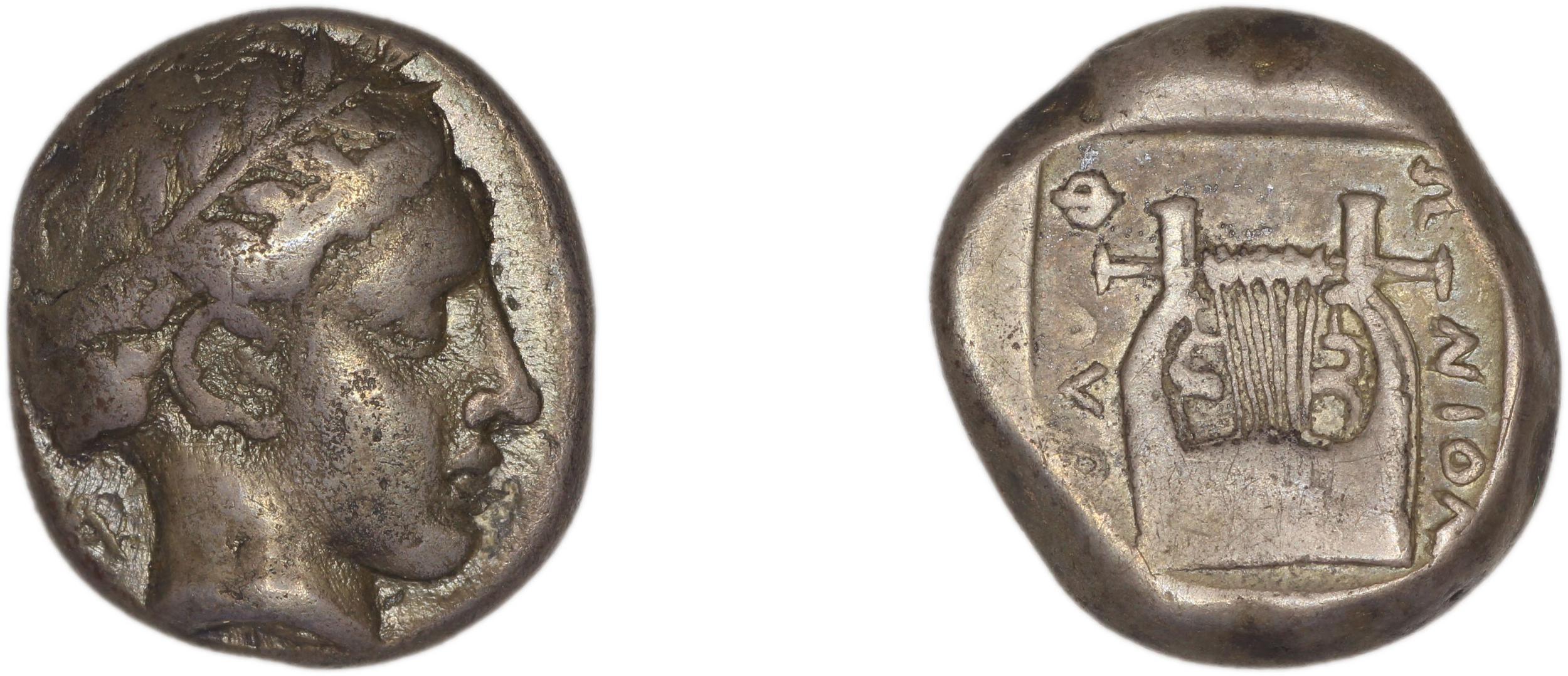Colophon Milne 1941 Period II, drachms and obols, аверс, bm