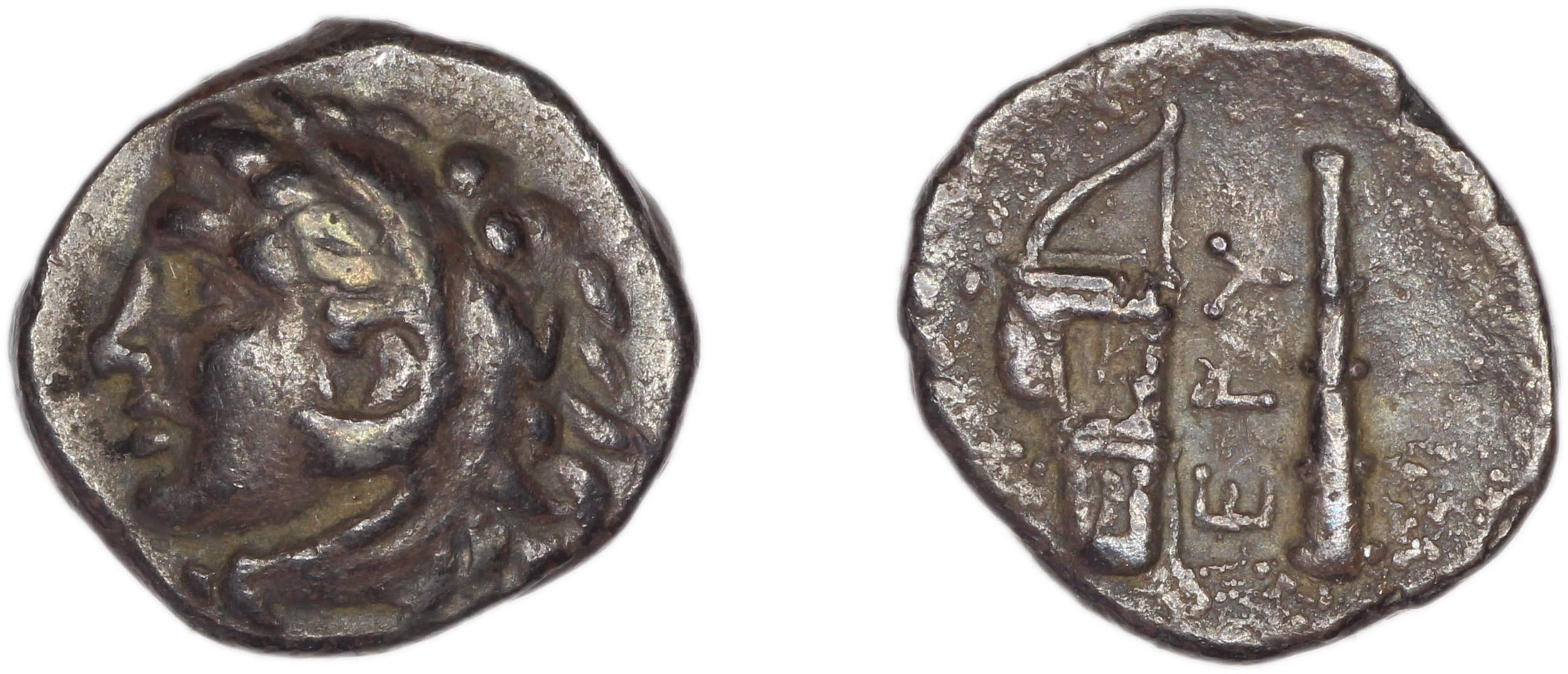 Erythrae Kinns 1980 Period III, AR II, аверс, bm