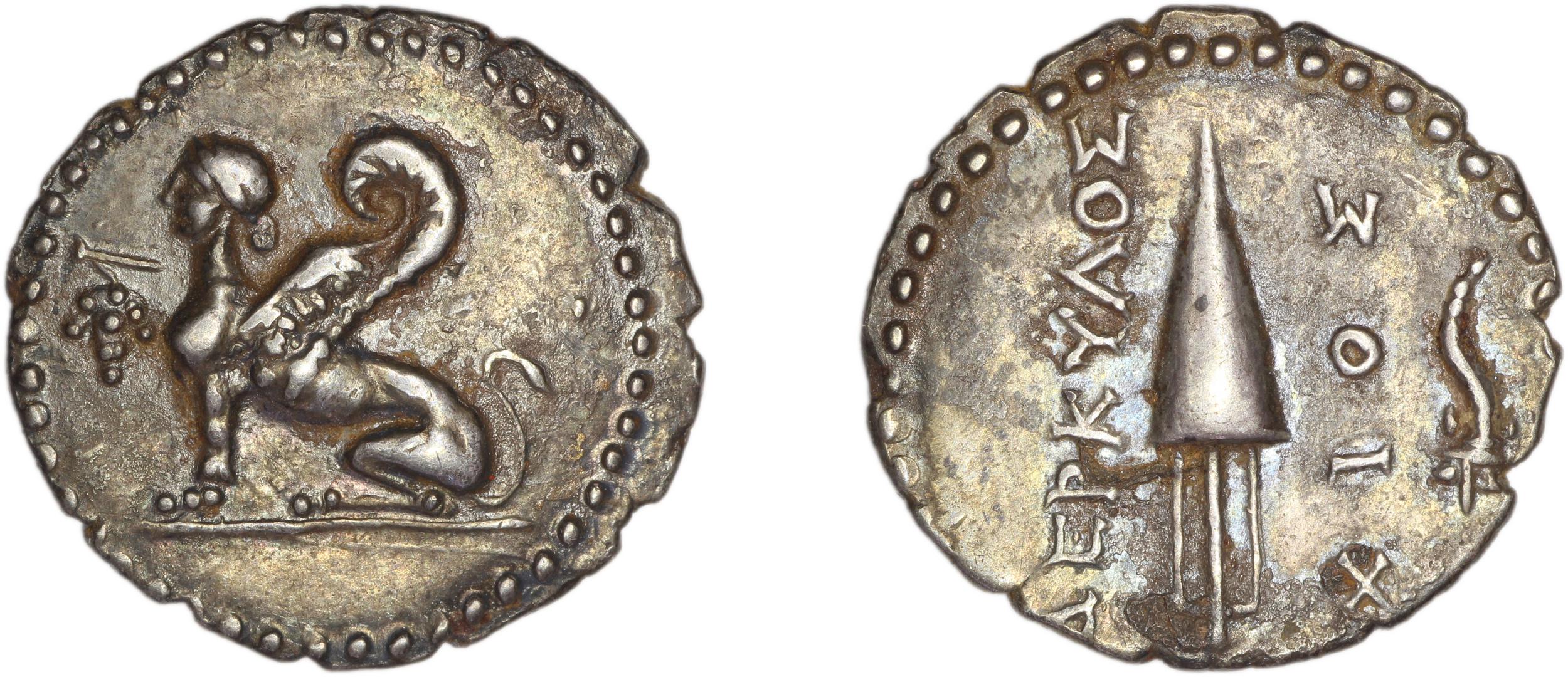 Chios Lagos 1998 Reduced Attic standard F, аверс, Британский музей