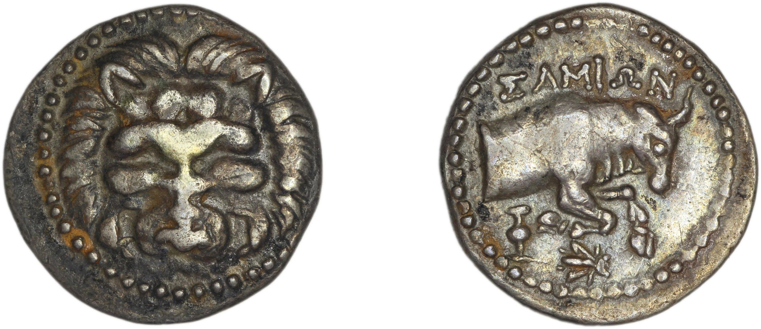 Samos Barron 1966 Last silver tetrobols, аверс, bm