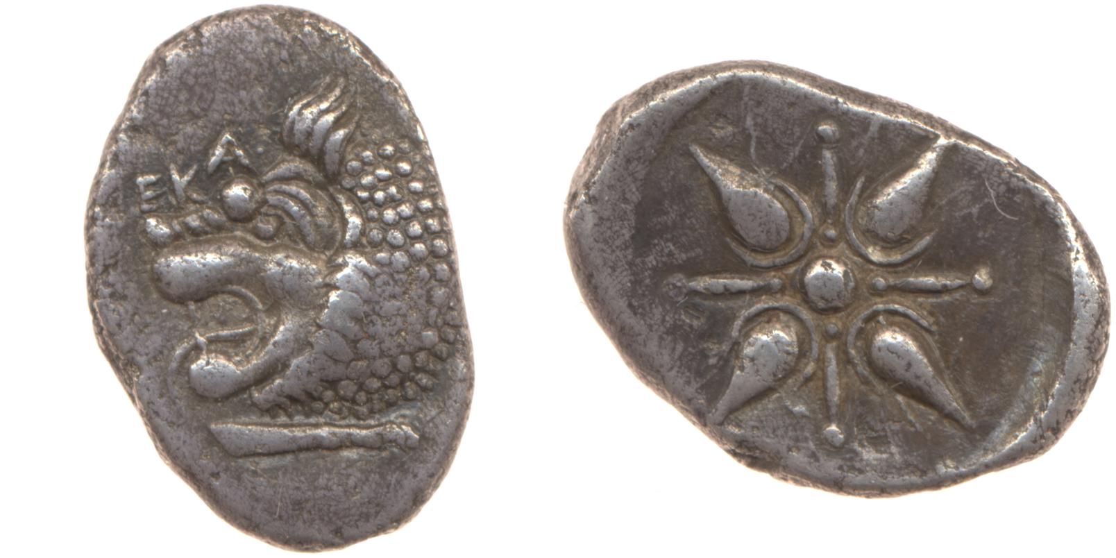 Hecatomnus of Caria Mylasa Konuk 1998 A1, аверс, Британский музей