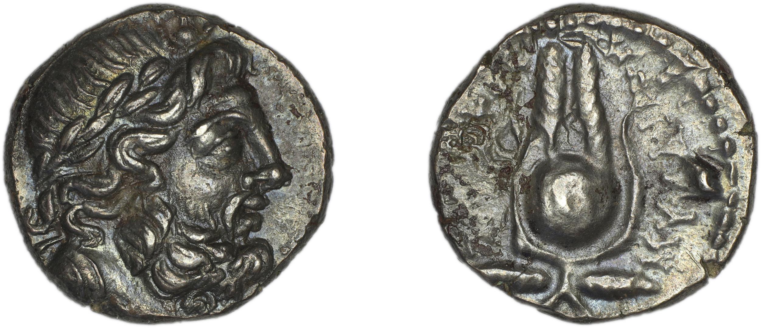 Myndus Zabel and Meadows 2002 Group C drachms, аверс, bm