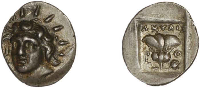Rhodes Jenkins 1989 Group D hemidrachms, реверс, bm