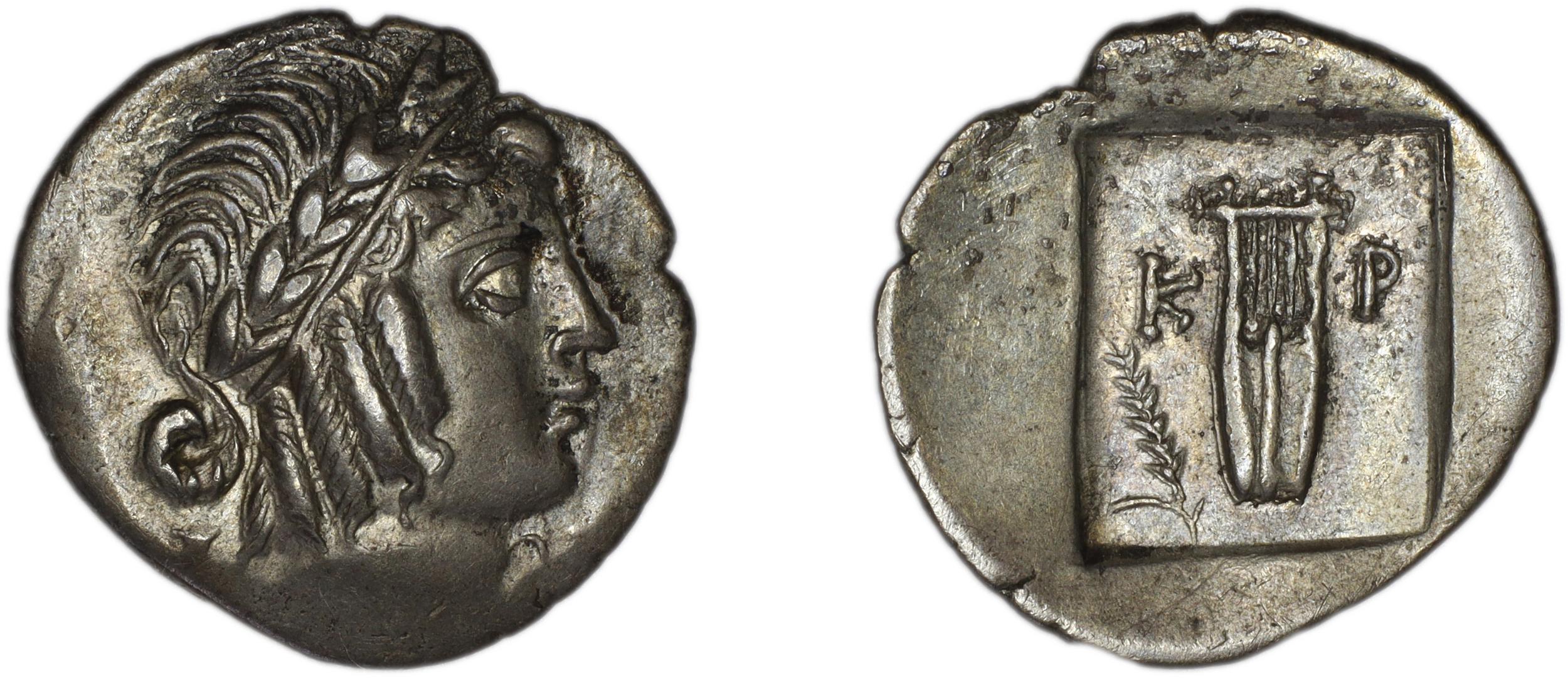 Lycian League Cragus Troxell 1982 4.106, аверс, Британский музей