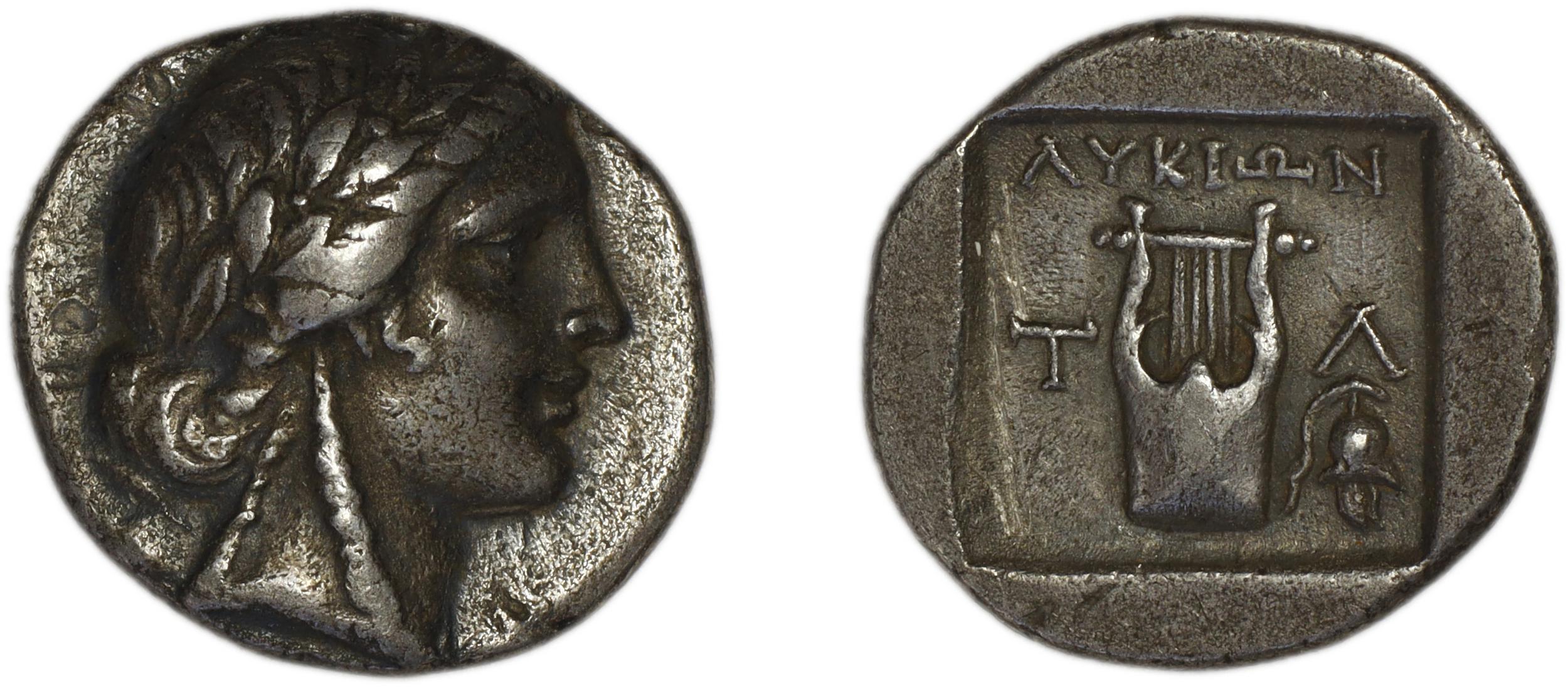 аверс Lycian League Tlos Troxell 1982 2.12
