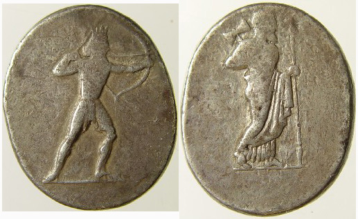 реверс Mausolus of Caria Halicarnassus Konuk 1998 B4