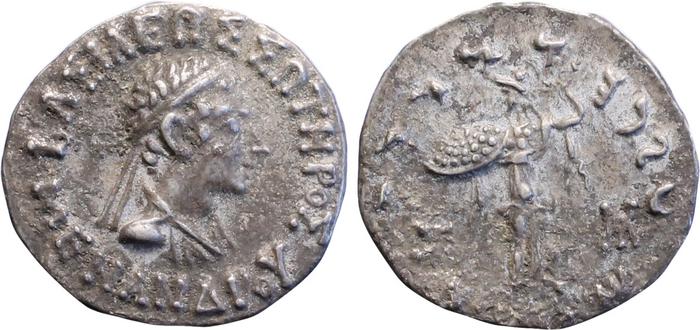 Bactrian and Indo-Greek Coinage Menander I 13.13, bm