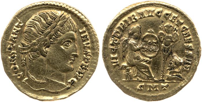 реверс RIC VII Ticinum 110