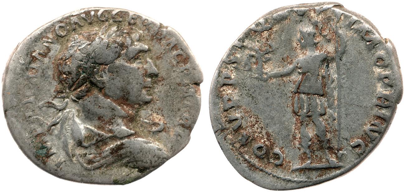 RIC II Trajan 115, аверс, bm