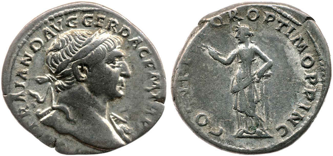 RIC II Trajan 126, аверс, bm