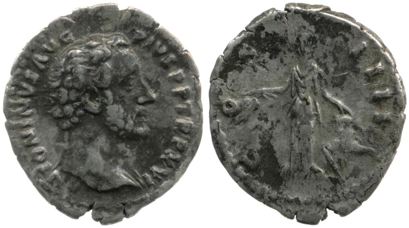 RIC III Antoninus Pius 220, аверс, Британский музей