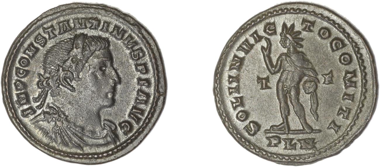 RIC VI Londinium 122, аверс, Британский музей