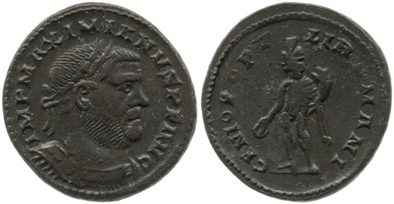 RIC VI Londinium 23b, аверс, Британский музей