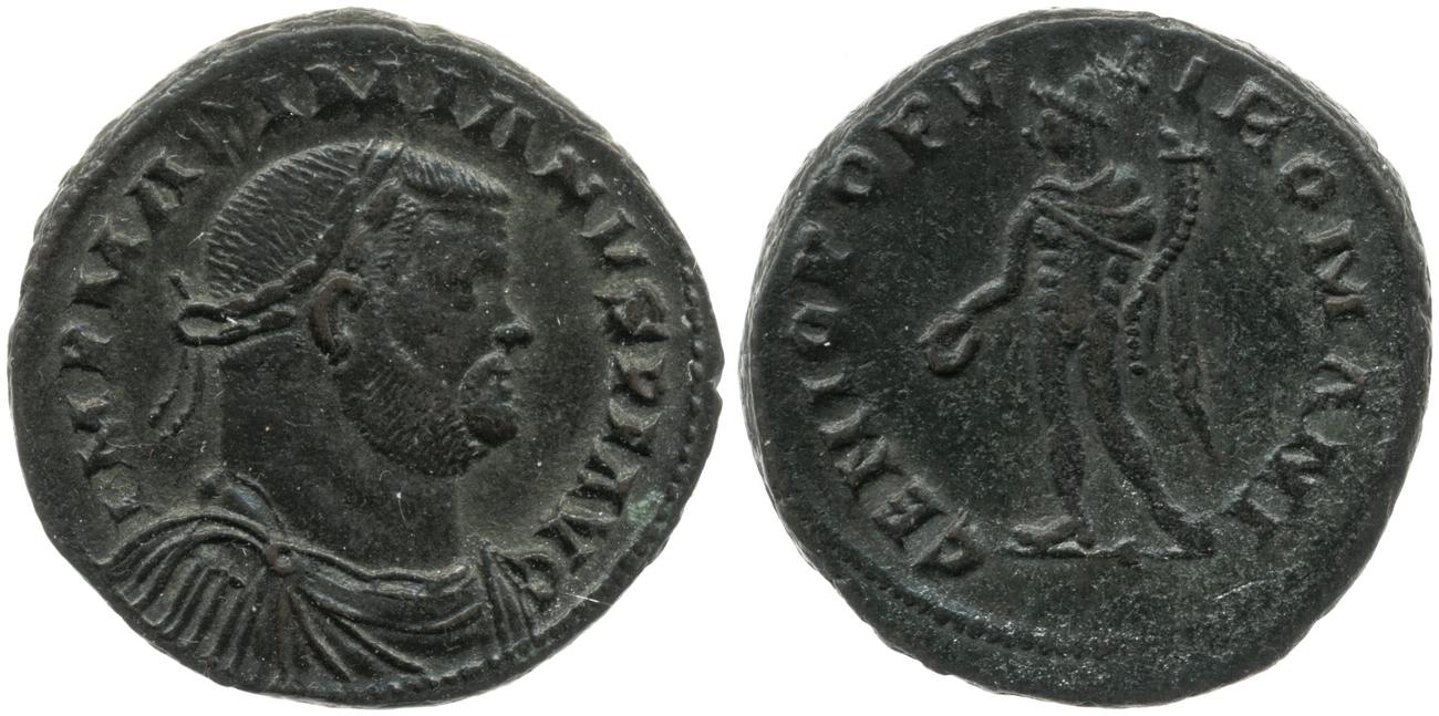 RIC VI Londinium 25, аверс, Британский музей