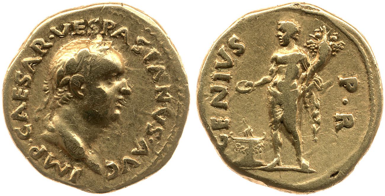 аверс RIC II, Part 1 (second edition) Vespasian 1355