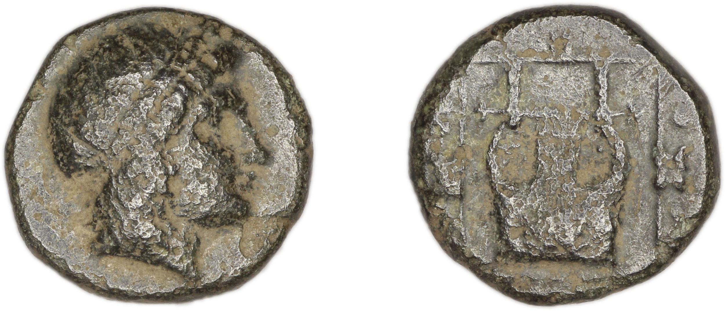 Colophon Kinns 1980 Period I.1, AE 1, аверс, bm
