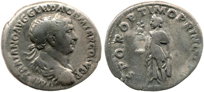 RIC II Trajan 191, реверс, bm