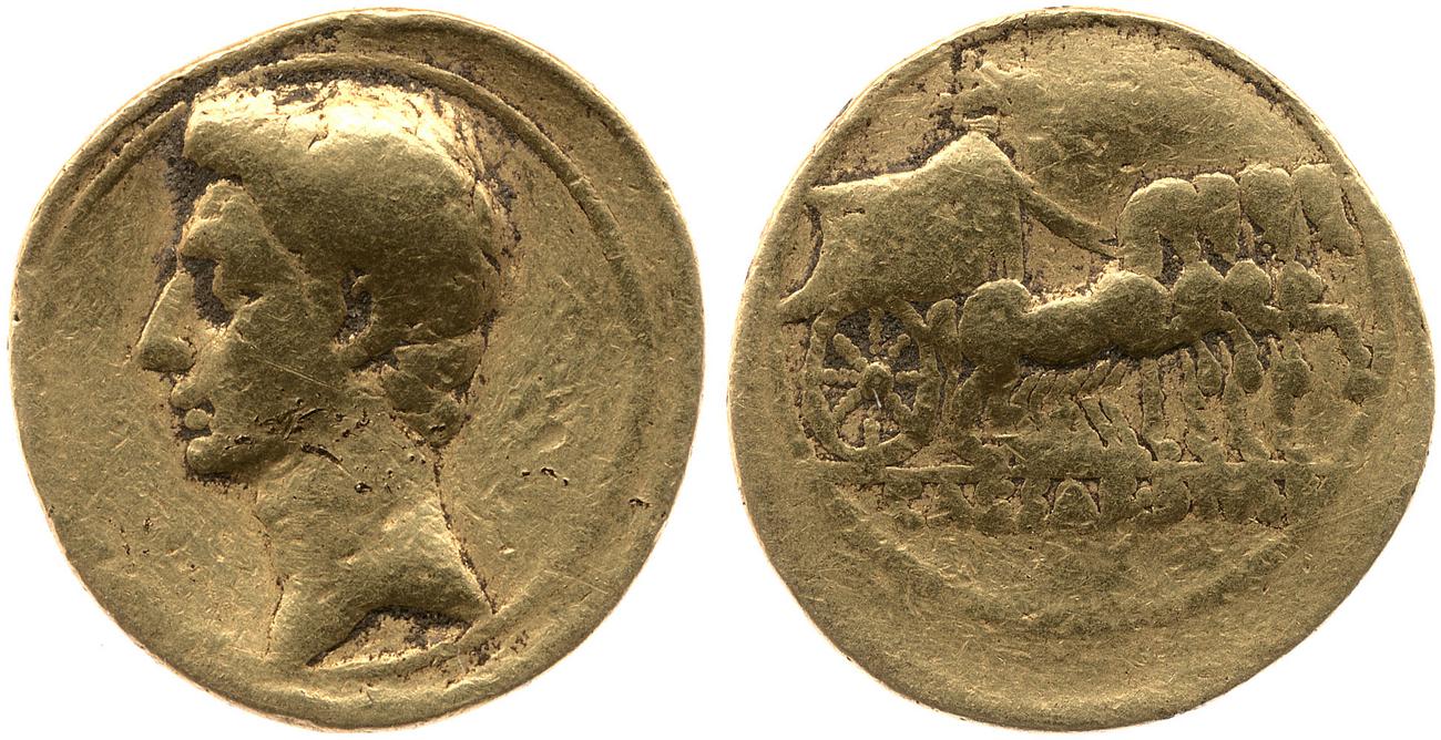 RIC I (second edition) Augustus 259, аверс, bm