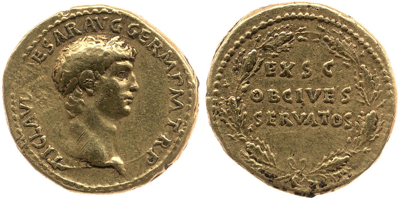 RIC I (second edition) Claudius 15, аверс, bm