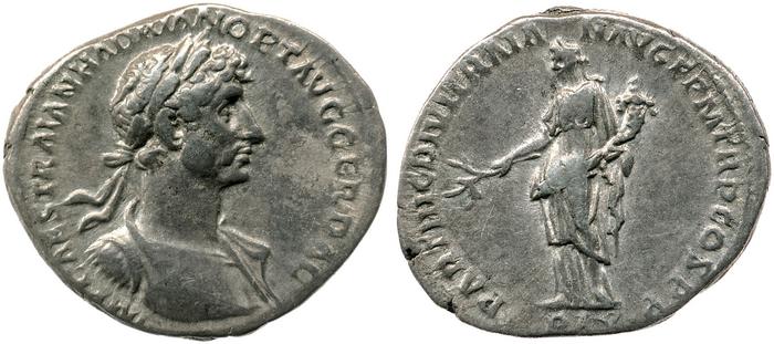 RIC II, Part 3 (second edition) Hadrian 22, реверс, Британский музей