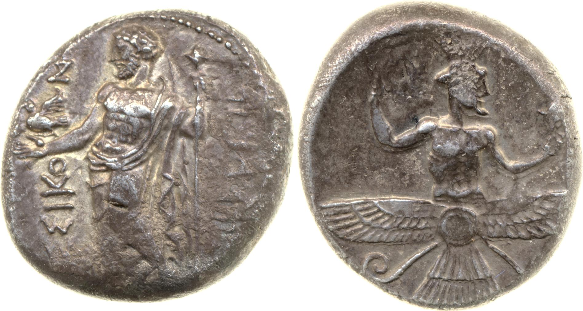 Tiribazus Issus Brindley 1993 Group 4, аверс, bm
