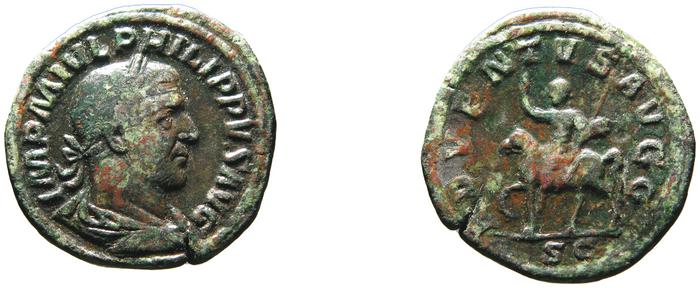 RIC IV Philip I 165, реверс, bm