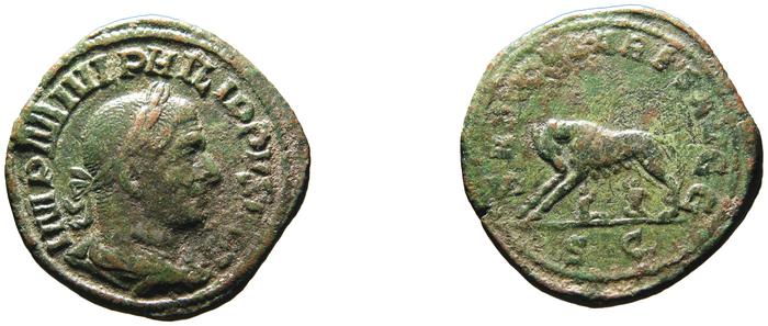 RIC IV Philip I 159, реверс, bm
